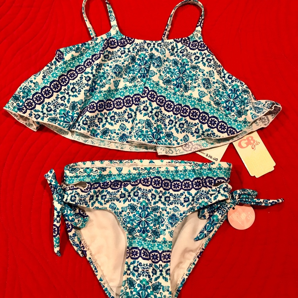 GB Girls two piece swimsuit.  Multiple sizes.